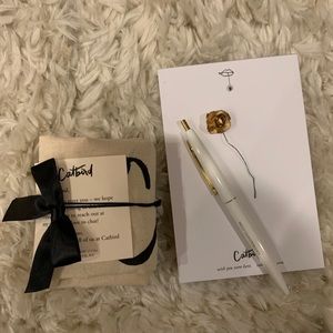 Catbird tote and notepad